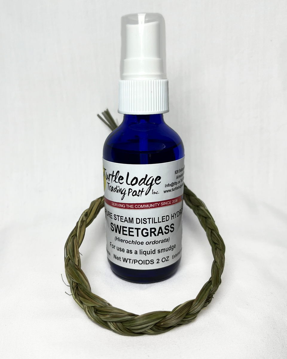 Liquid Smudge Sweetgrass 100 Pure Steam Distilled Hydrosol (2 oz
