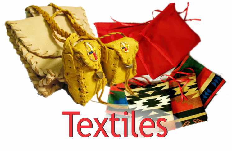 Textiles-Broadcloth, Cotton and Leather Pouches, Clothing, Quilts, and more!