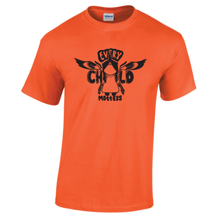 Official 2024 Orange Shirt Day Design, Adult (english language).