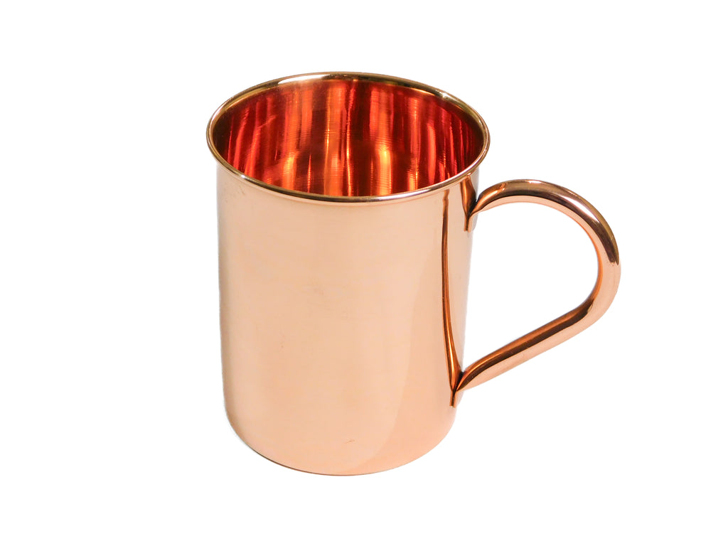 Copper Mug - 16 oz (Plain Style) (100% solid copper)