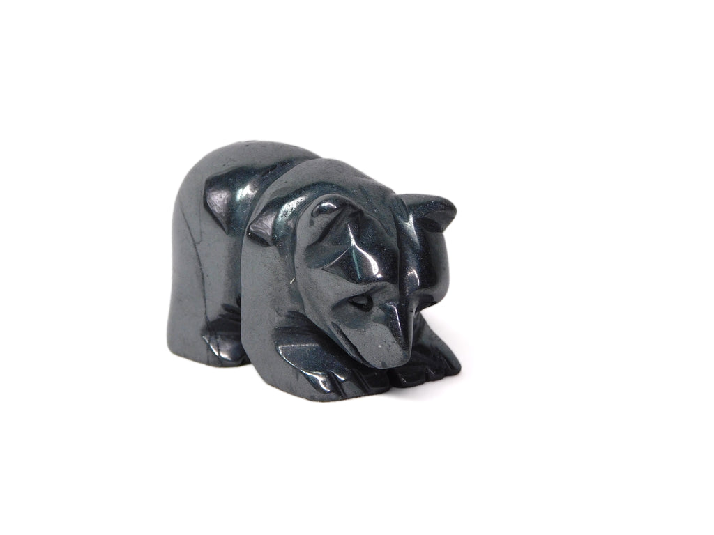 Gem - Bear - Hematite (2"+ Medium)