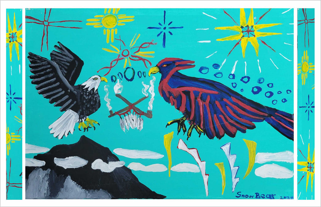 Greeting Card by Melanie Villeneuve - Eagle Meets Condor – Turtle Lodge ...