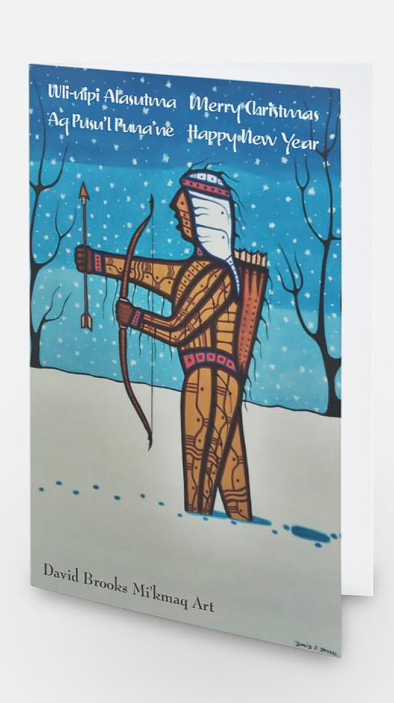 Christmas Card - "Winter Hunt" by by David J. Brooks