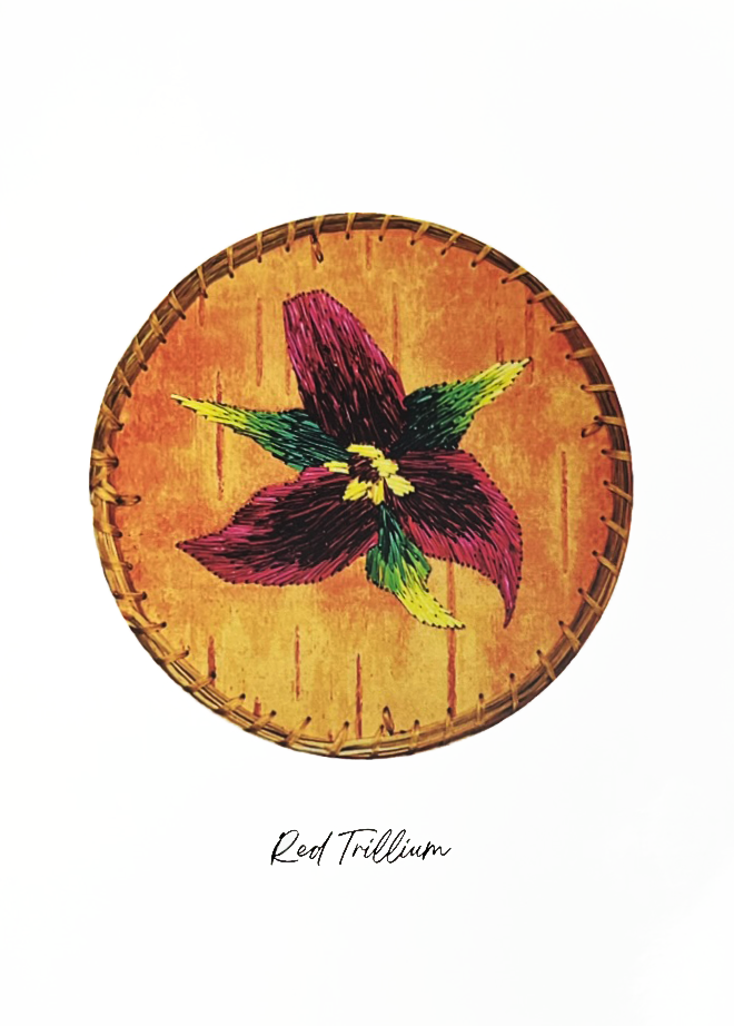 Greeting Cards by Louise Vien - Red Trillium