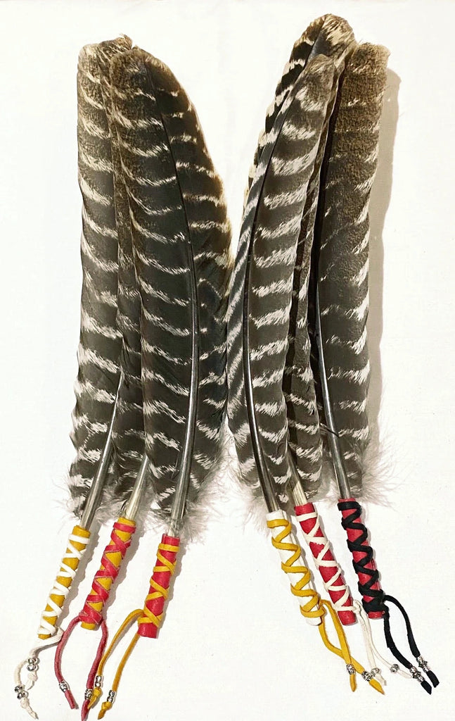 Feathers (Turkey) Wrapped & Decorated (1 piece)