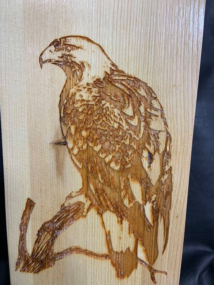 Wooden Feather Carrier (E) - Eagle