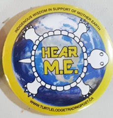 HEAR M.E. - Pinback Button (2.25"/5.5 cm)