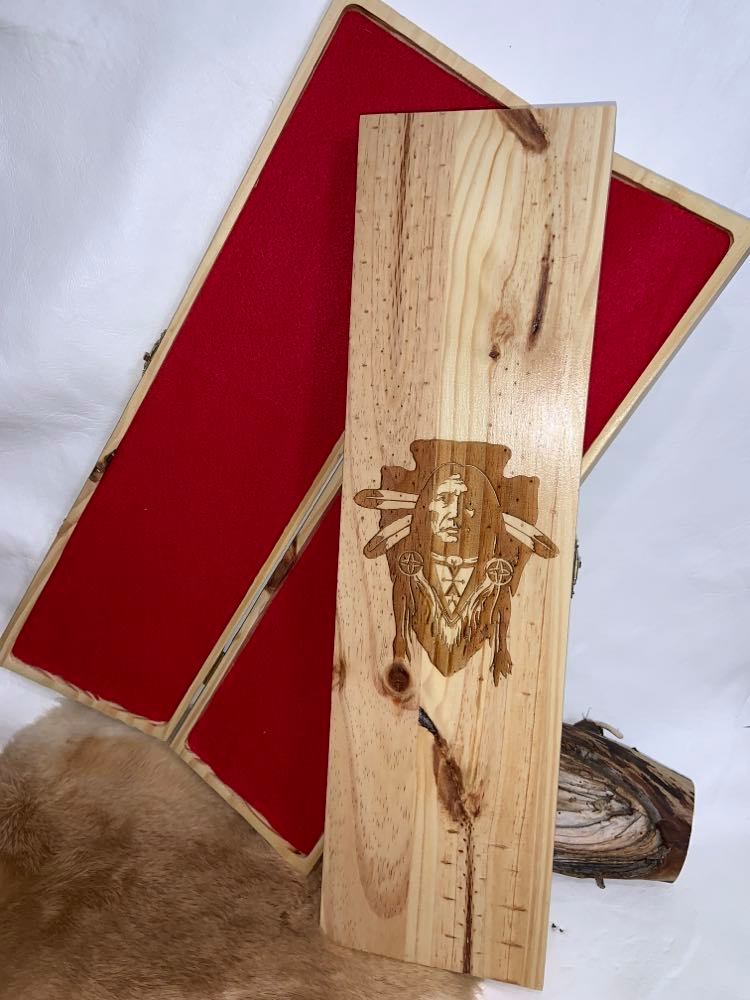 Wooden Feather Carrier (E) -  Arrowhead