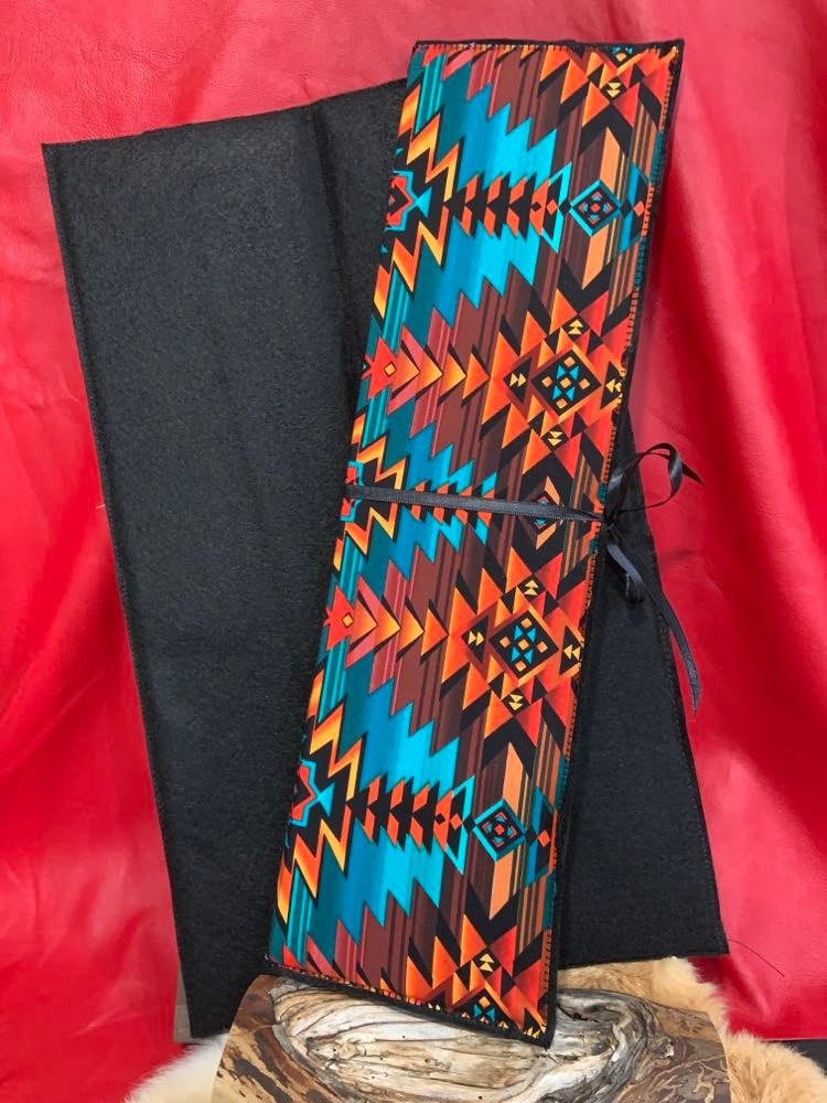 Cloth Feather Carrier - Indigenous Pattern