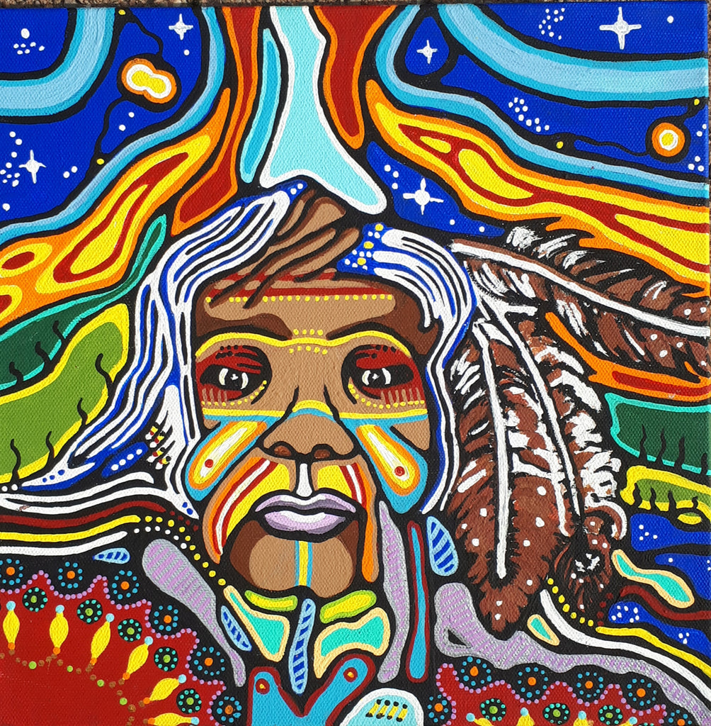 Greeting Card by Diane Montreuil - Call of the Ancestors