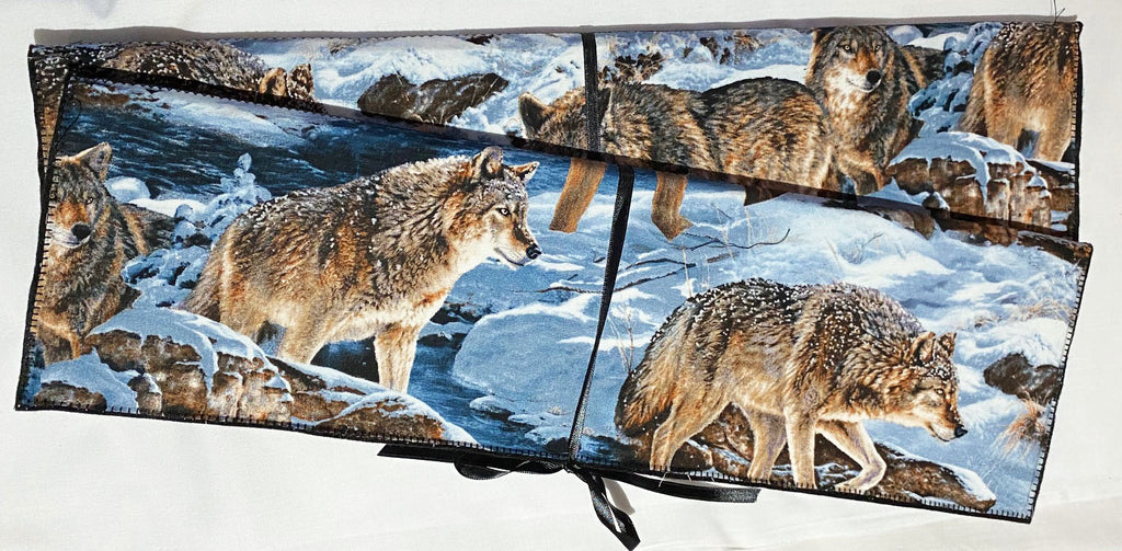 Cloth Feather Carrier - Wolves