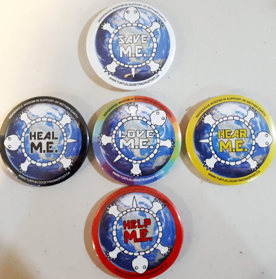M.E. Wisdom - set of 5 Magnets +1 Button - 2.25"/5.5 cm