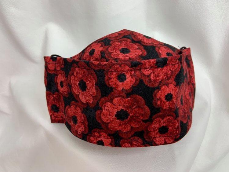 Cloth Masks POPPY DESIGN - 100% Quilting Cotton – Turtle Lodge Trading ...