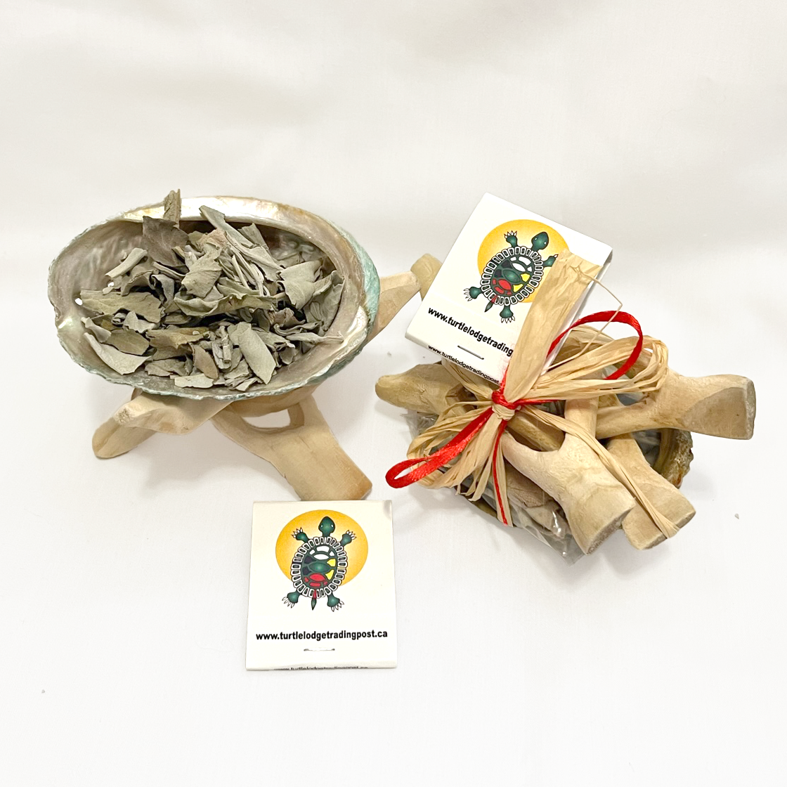 Turtle Shell Smudge Smudge Bundle *ORIGINAL* (1 pc) – Turtle Lodge Trading Post Inc