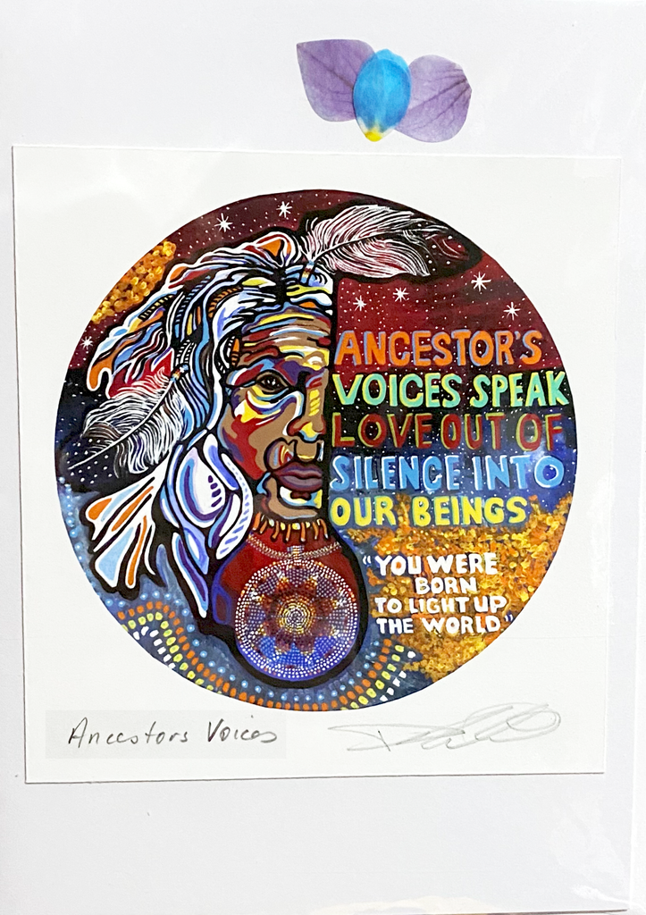 Greeting Card by Diane Montreuil - Ancestors Voices