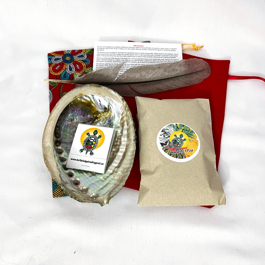 Turtle Shell Smudge Smudge Bundle *FOUR MEDICINES* – Turtle Lodge Trading Post Inc