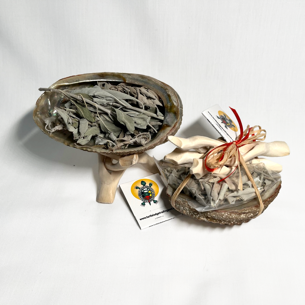 Turtle Shell Smudge Smudge Bundle *ORIGINAL* (1 pc) – Turtle Lodge Trading Post Inc