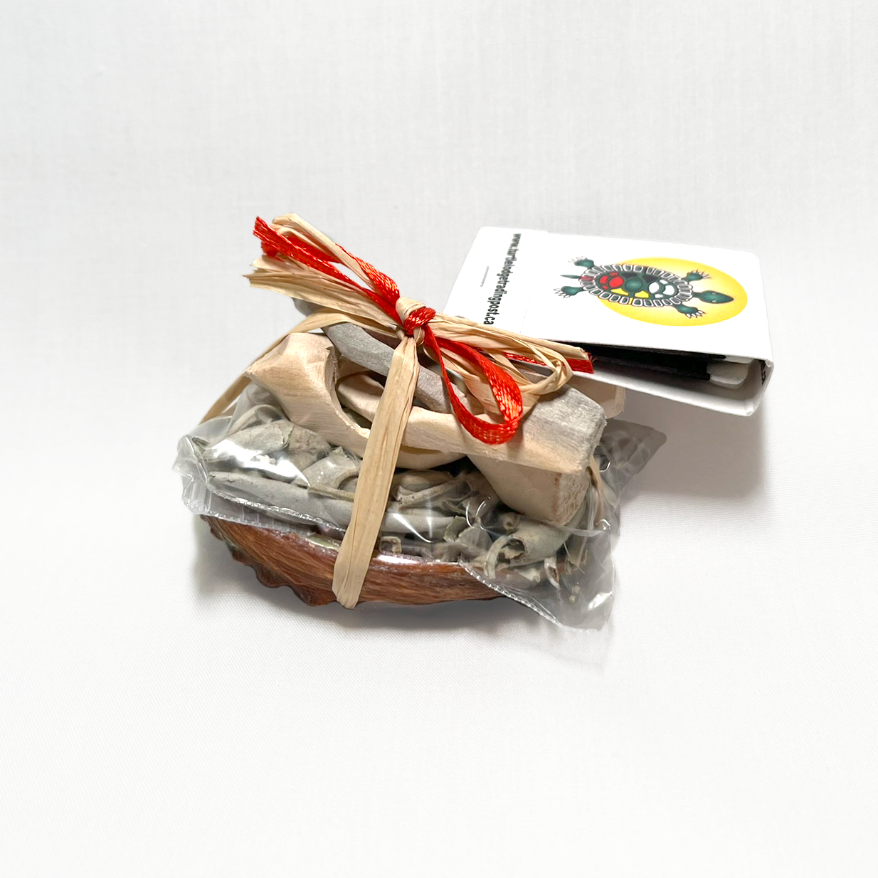 Turtle Shell Smudge Smudge Bundle *ORIGINAL* (1 pc) – Turtle Lodge Trading Post Inc