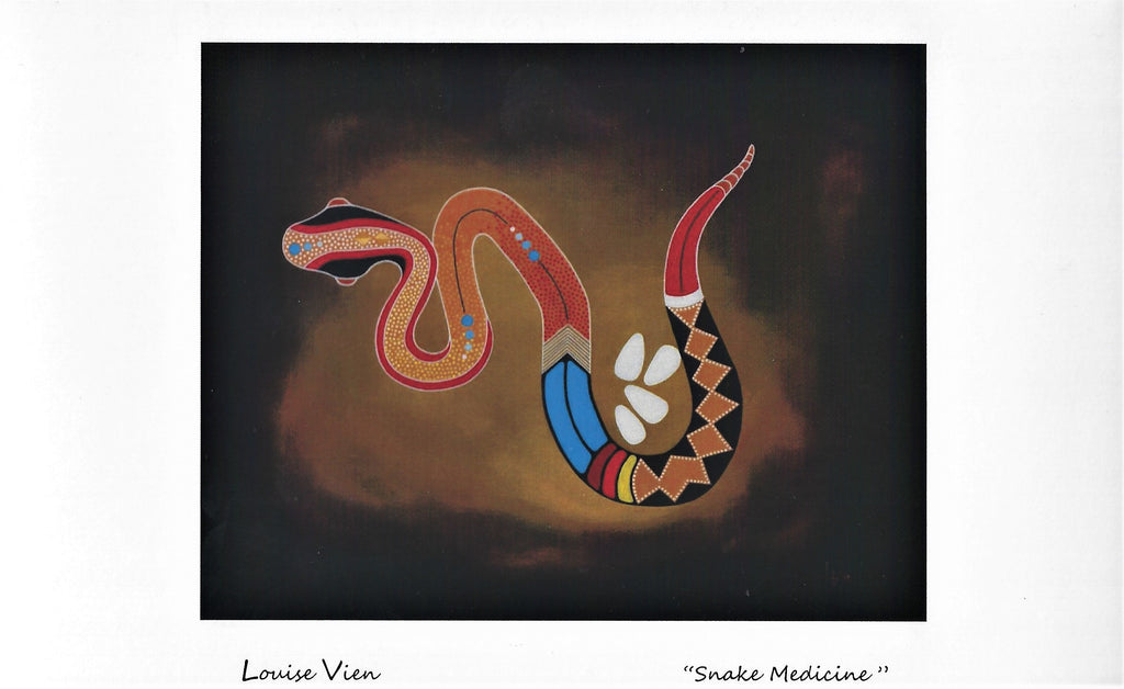 Greeting Cards by Louise Vien - Snake Medicine