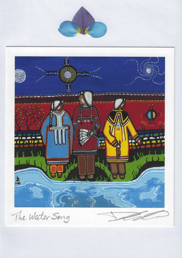 Greeting Card by Diane Montreuil - The Water Song