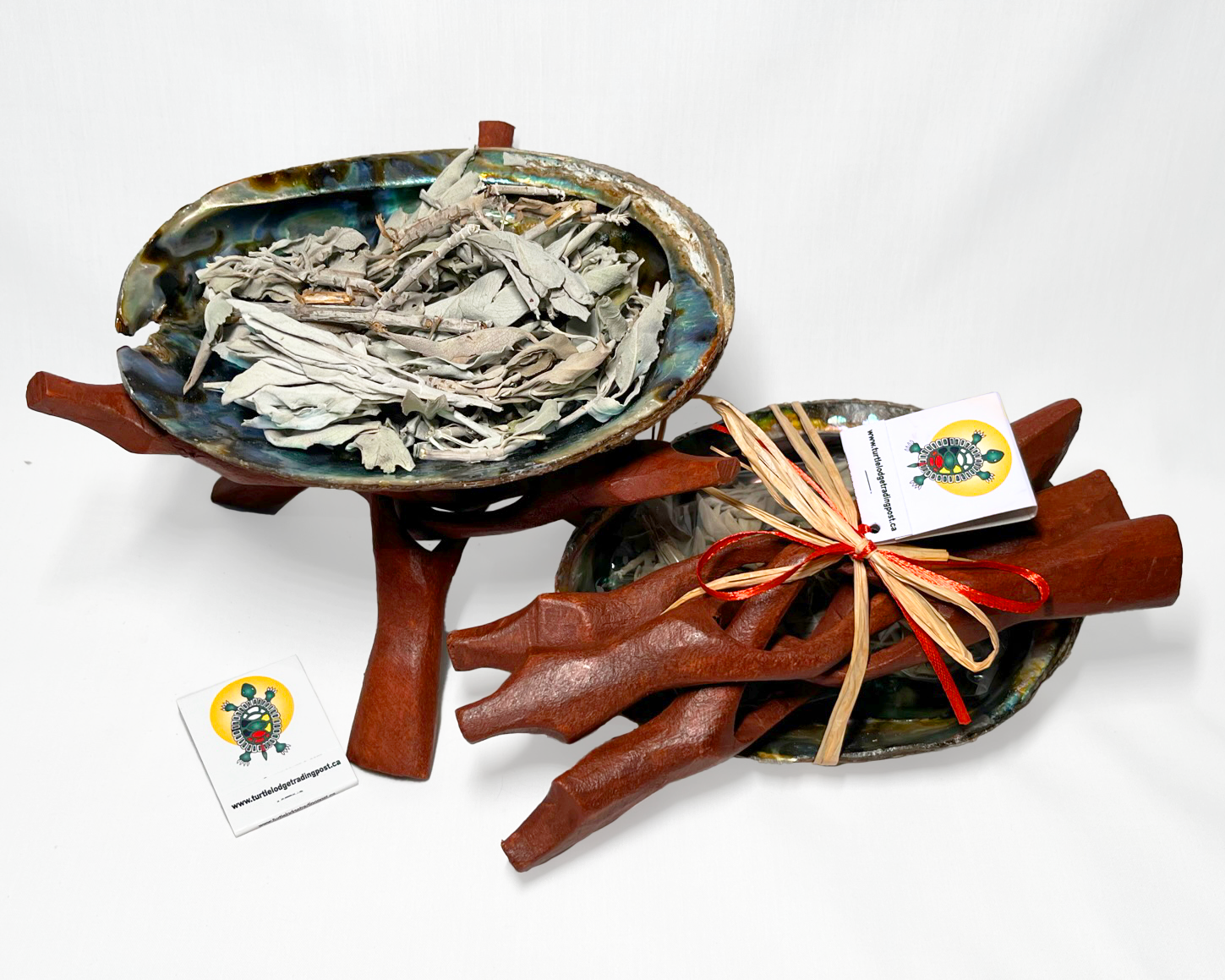 Turtle Shell Smudge Smudge Bundle *ORIGINAL* (1 pc) – Turtle Lodge Trading Post Inc
